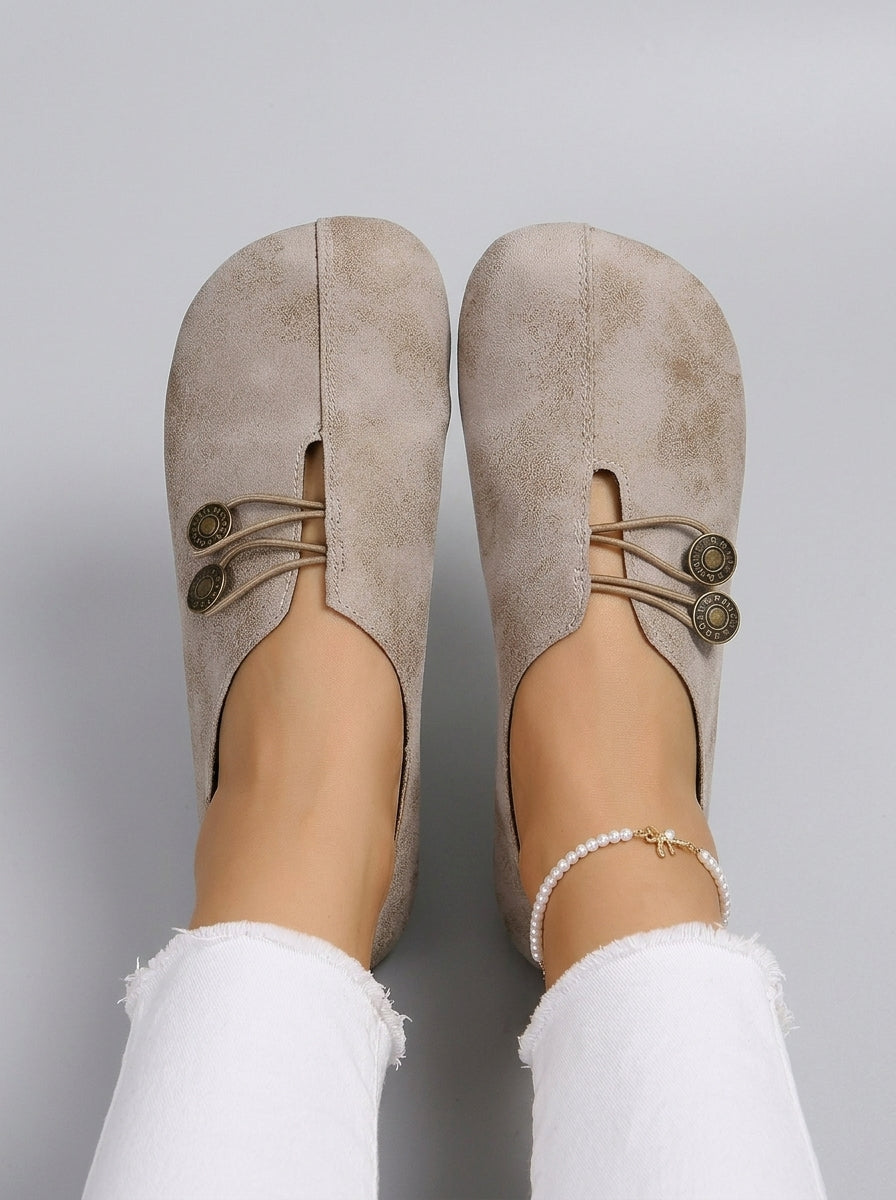 Maristella | Women's Suede Sandals – Comfortable Slip-On Shoes