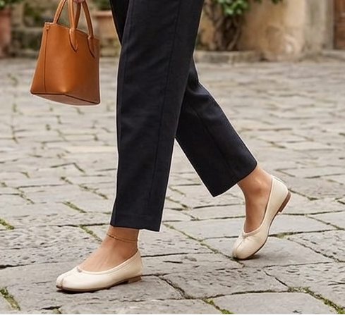 NORVK | Classic Apricot Women's Split-Toe Ballet Shoes
