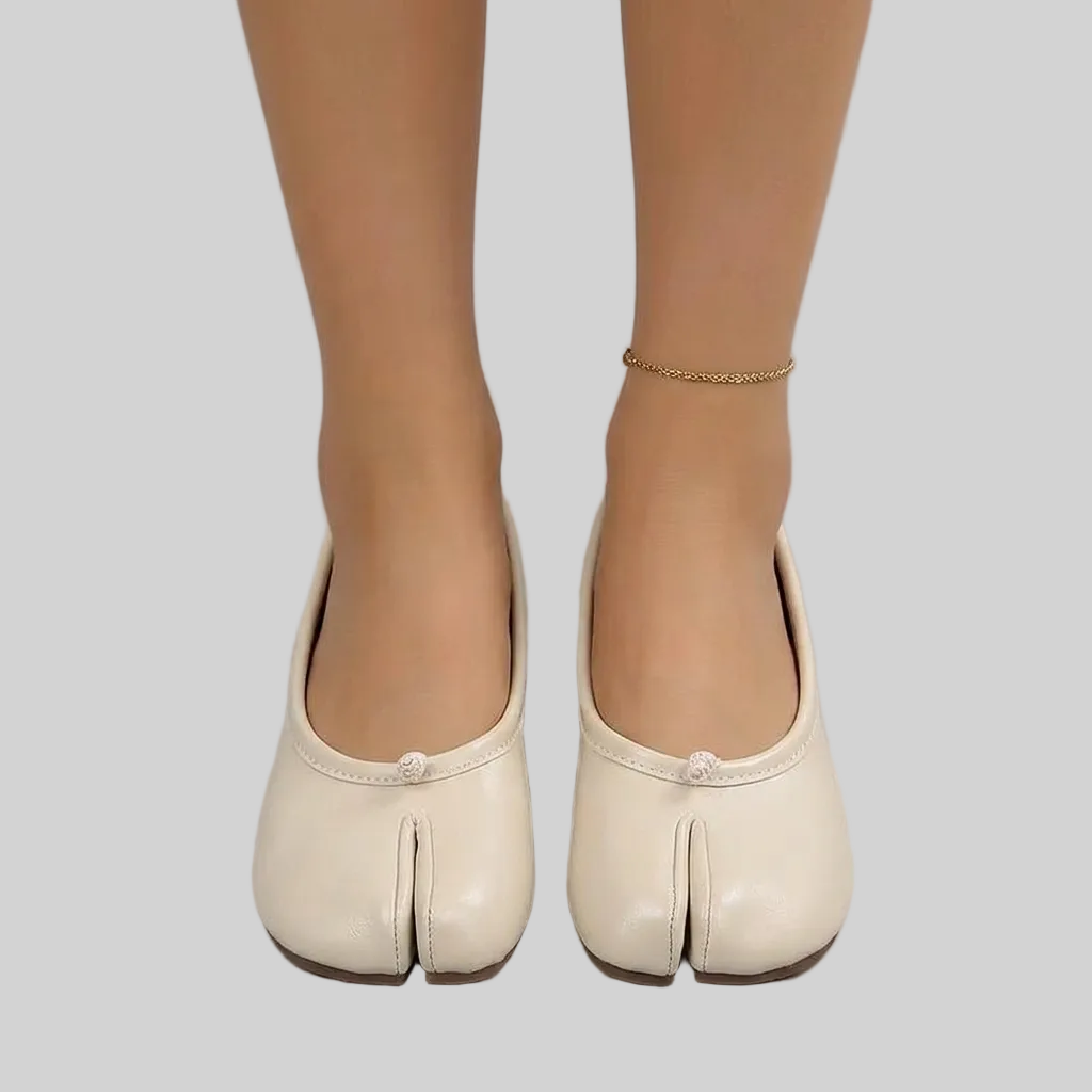NORVK | Classic Apricot Women's Split-Toe Ballet Shoes