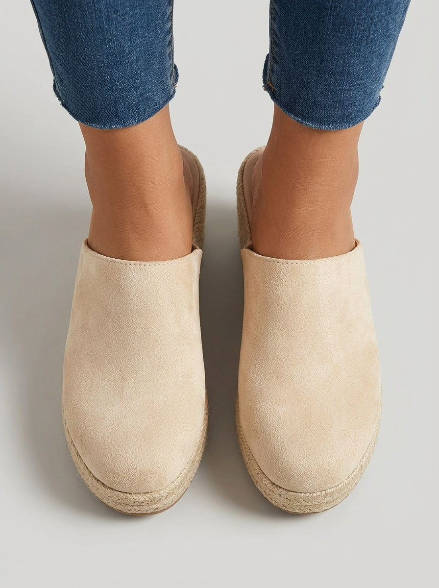 Elara | Women's Wedge Mules – Bohemian Espadrille Sandals