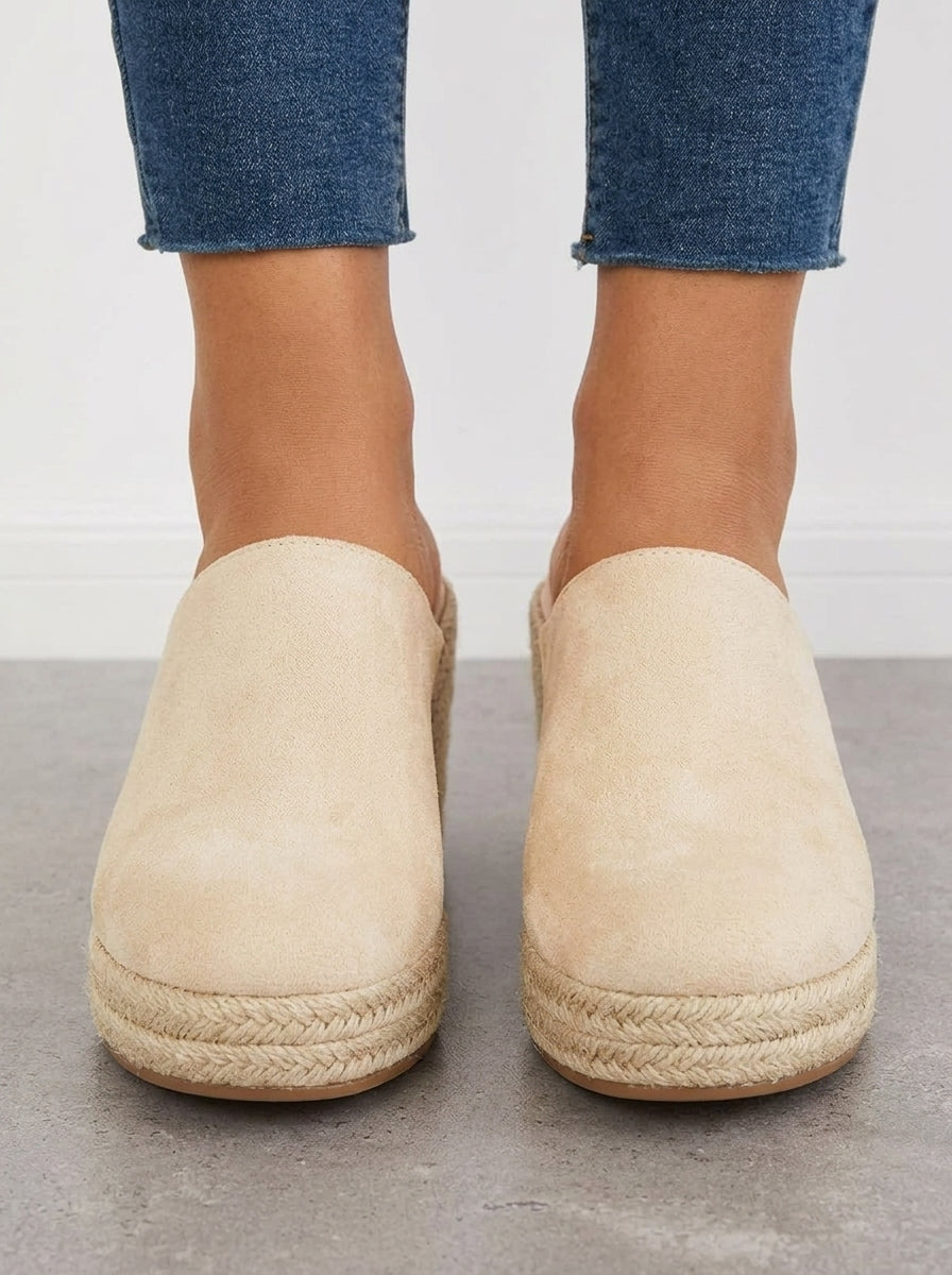 Elara | Women's Wedge Mules – Bohemian Espadrille Sandals