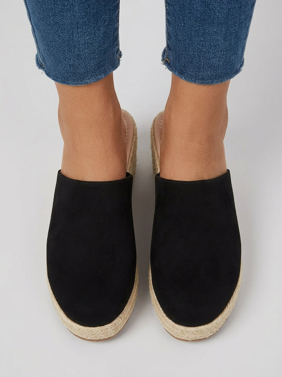 Elara | Women's Wedge Mules – Bohemian Espadrille Sandals