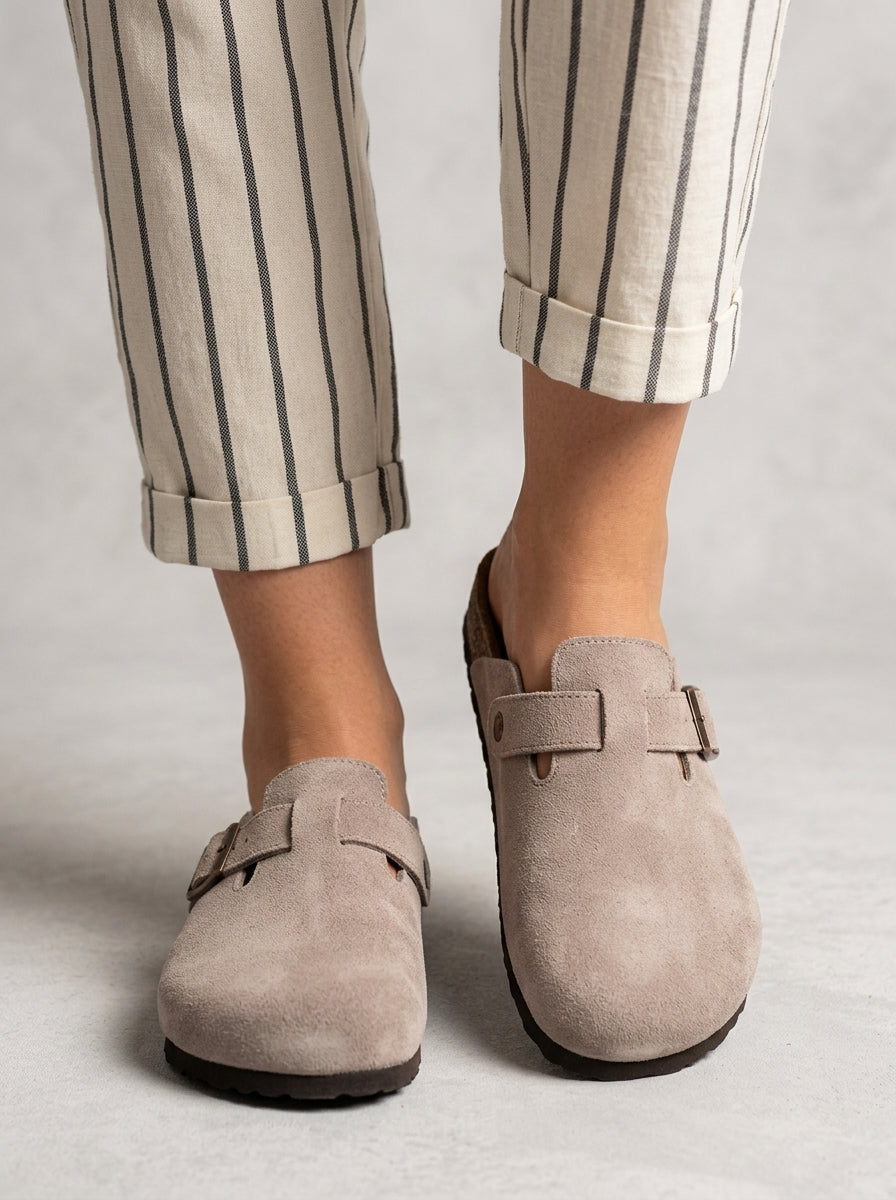 Rosaline | Orthopedic Unisex Slippers – Suede House Shoes with Fleece Lining