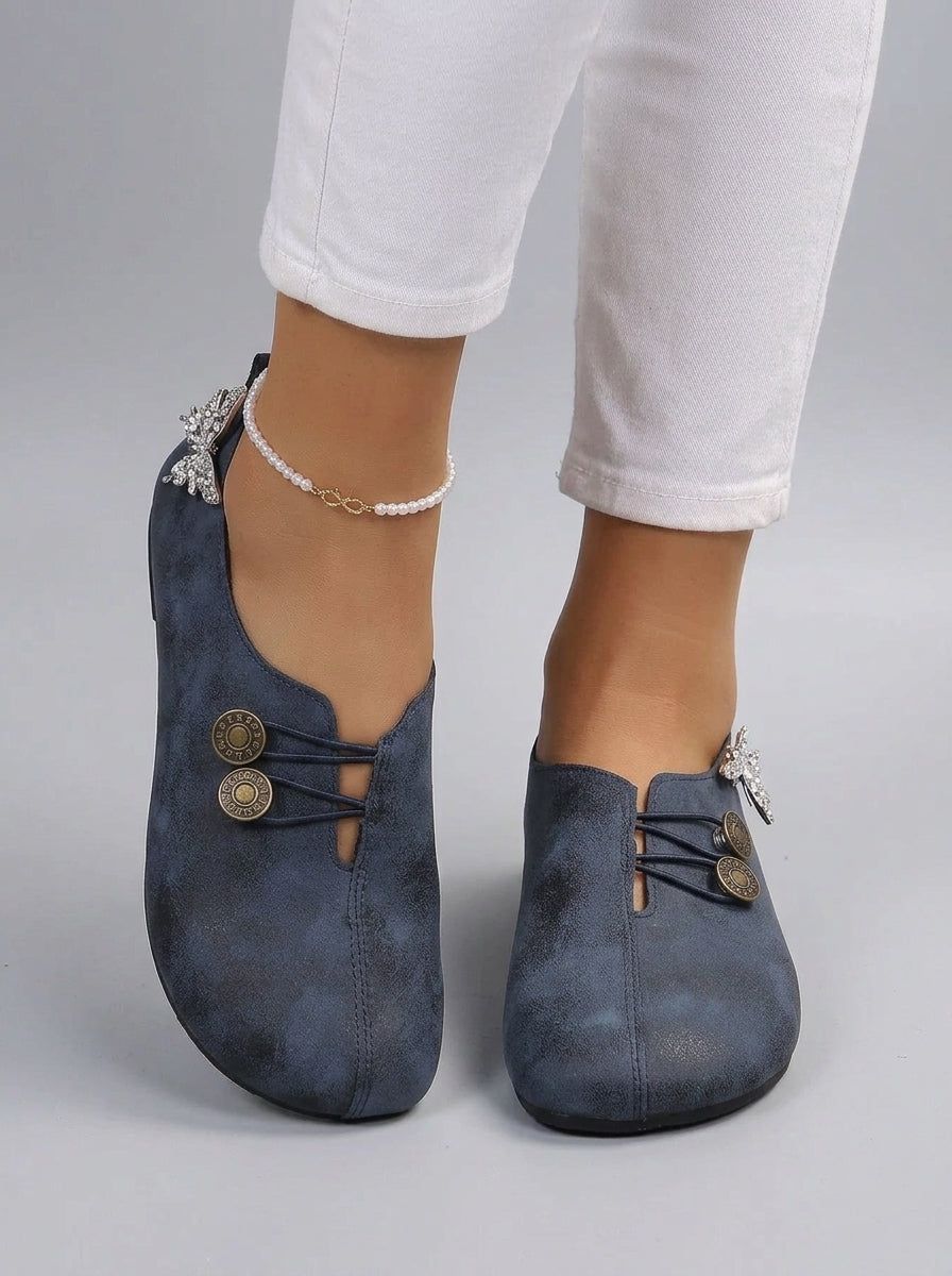 Maristella | Women's Suede Sandals – Comfortable Slip-On Shoes