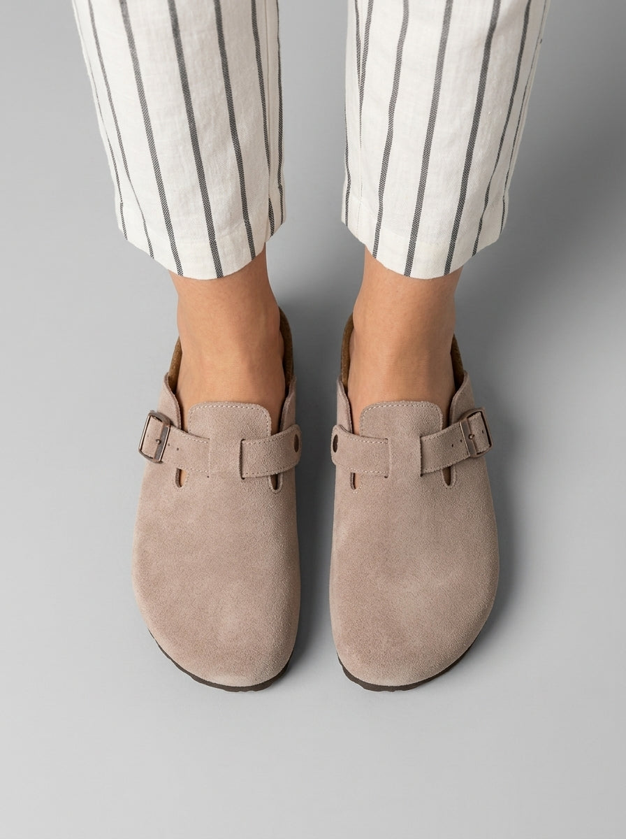 Rosaline | Orthopedic Unisex Slippers – Suede House Shoes with Fleece Lining